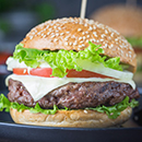 Hamburgesa con carne de Res