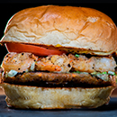 Hamburgesa Mar y Tierra